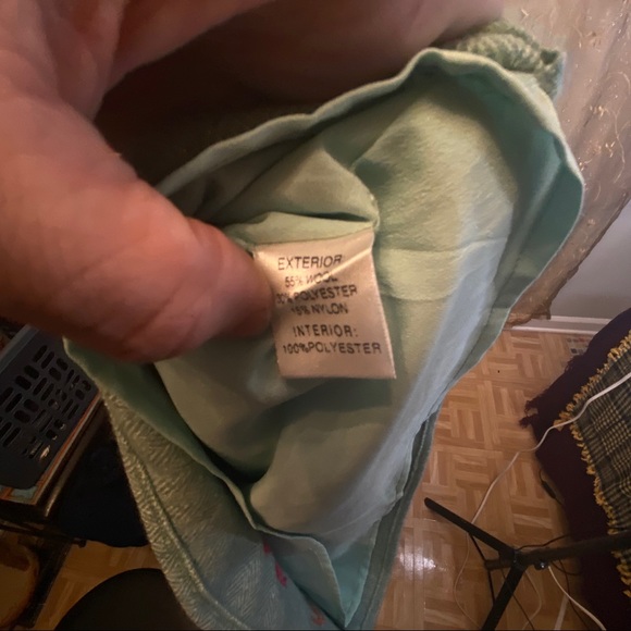 S Small Judith March Wool Blend Embroidered Skirt - Picture 4 of 5